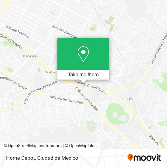 Home Depot map