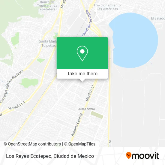 Los Reyes Ecatepec map