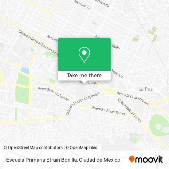 Escuela Primaria Efrain Bonilla map