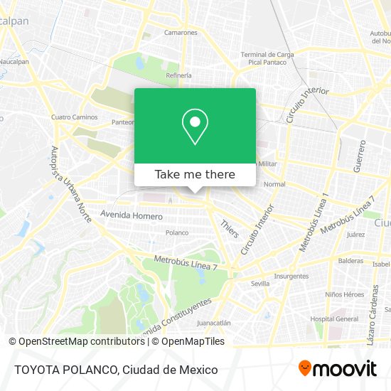 TOYOTA POLANCO map