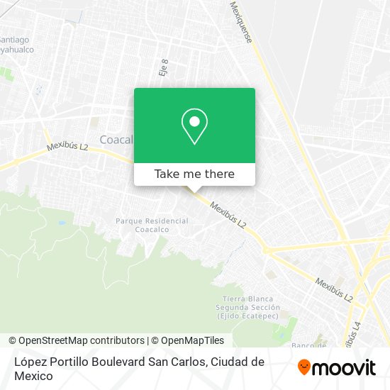 López Portillo Boulevard San Carlos map