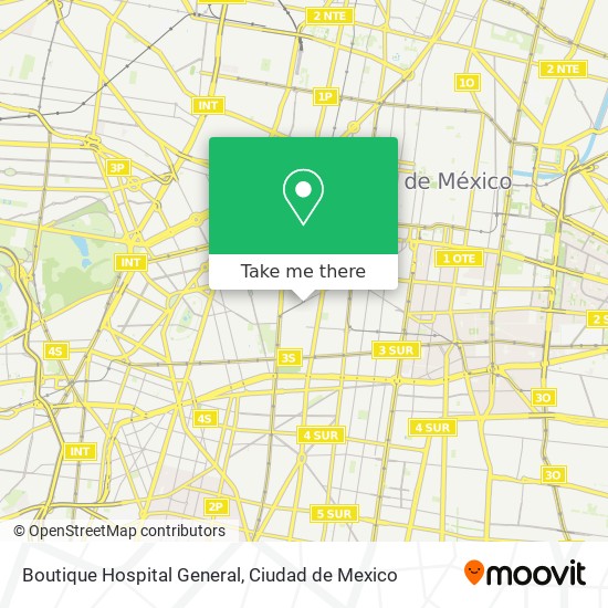 Mapa de Boutique Hospital General