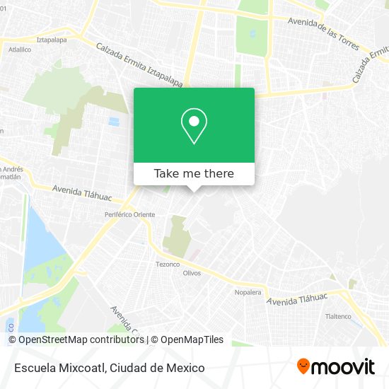Escuela Mixcoatl map