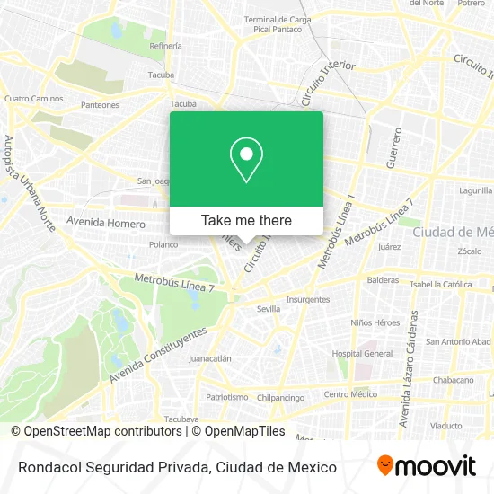 Rondacol Seguridad Privada map