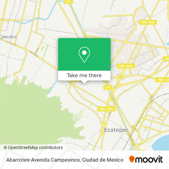 Abarrotes-Avenida Campesinos map