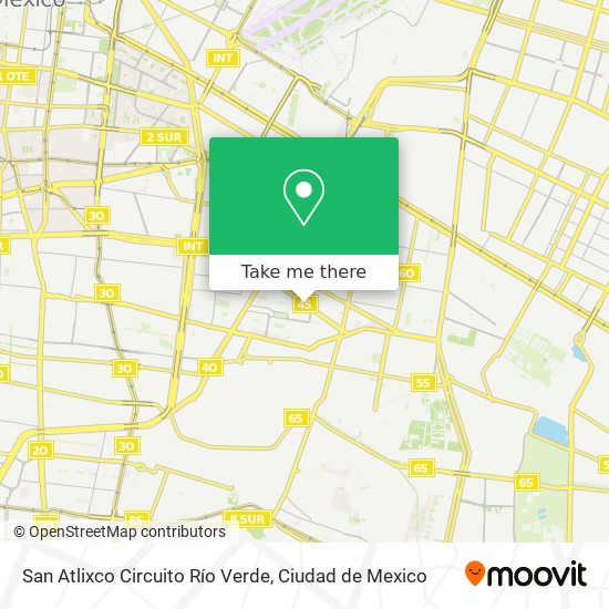 San Atlixco Circuito Río Verde map