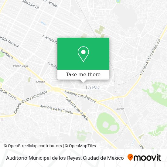 Auditorio Municipal de los Reyes map