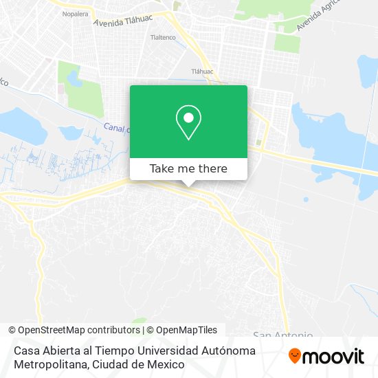 Mapa de Casa Abierta al Tiempo Universidad Autónoma Metropolitana