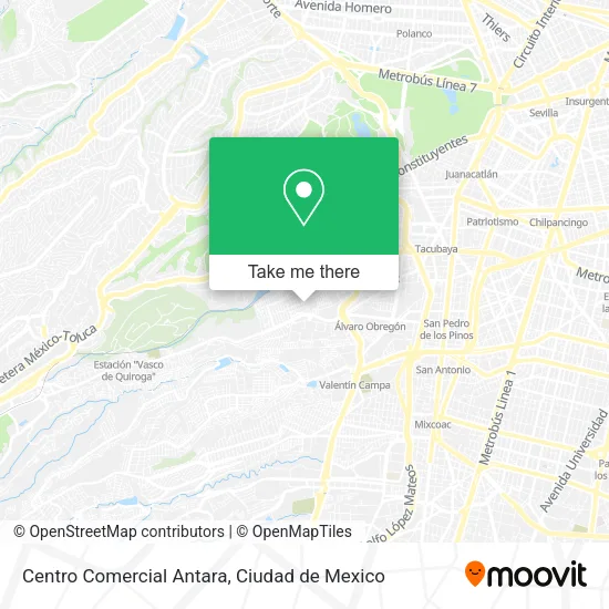 Centro Comercial Antara map