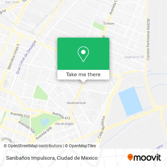 Mapa de Sanibaños Impulsora