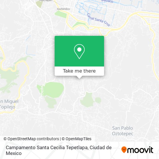 Mapa de Campamento Santa Cecilia Tepetlapa
