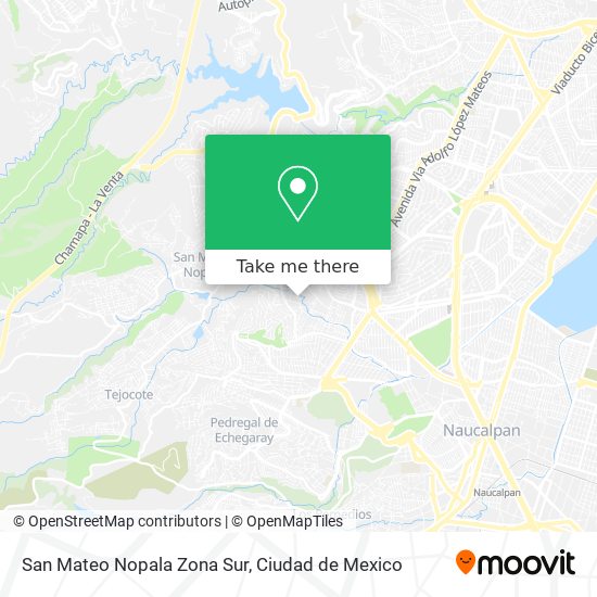 Mapa de San Mateo Nopala Zona Sur
