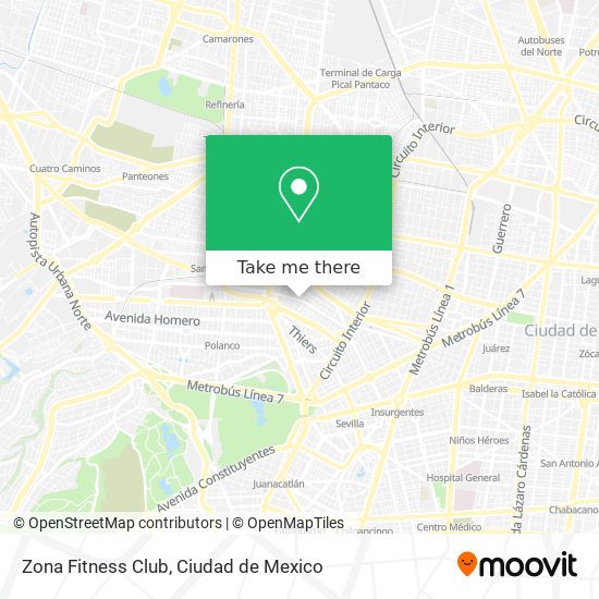 Zona Fitness Club map