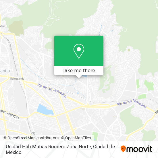 Unidad Hab Matías Romero Zona Norte map