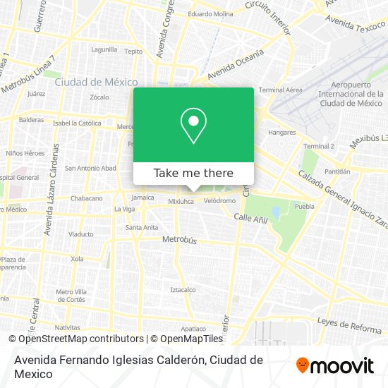 Avenida Fernando Iglesias Calderón map