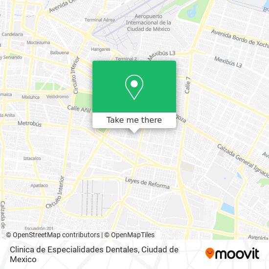 Mapa de Clinica de Especialidades Dentales