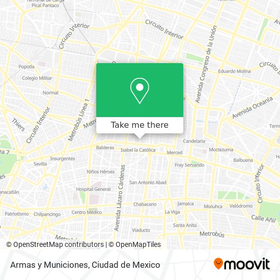 Armas y Municiones map