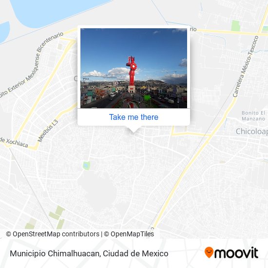 Municipio Chimalhuacan map