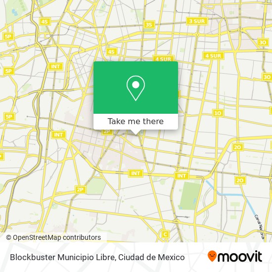 Mapa de Blockbuster Municipio Libre