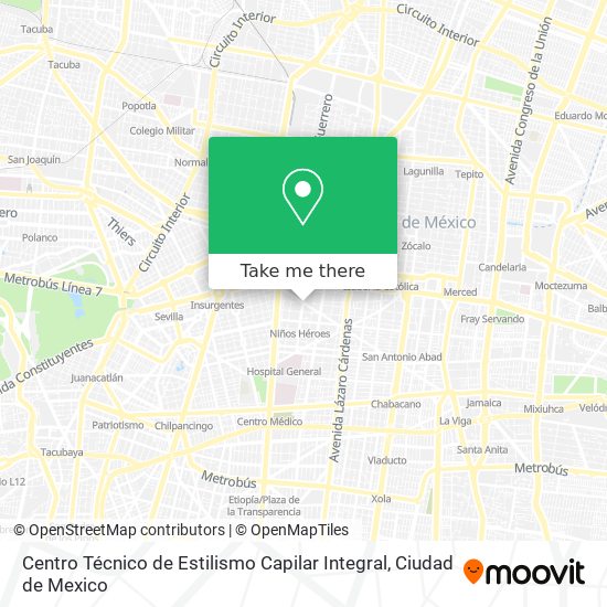 Centro Técnico de Estilismo Capilar Integral map
