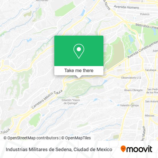 Industrias Militares de Sedena map