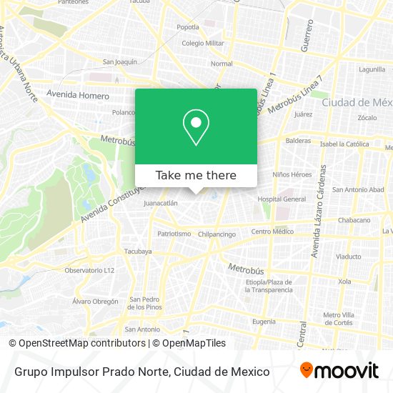 Grupo Impulsor Prado Norte map