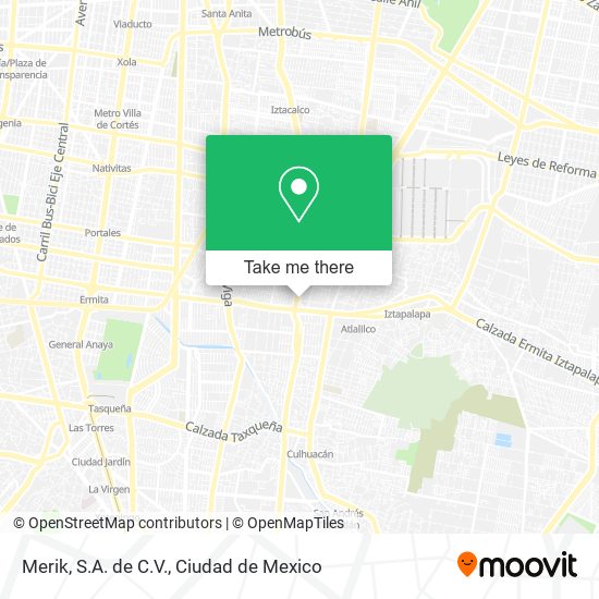 Merik, S.A. de C.V. map
