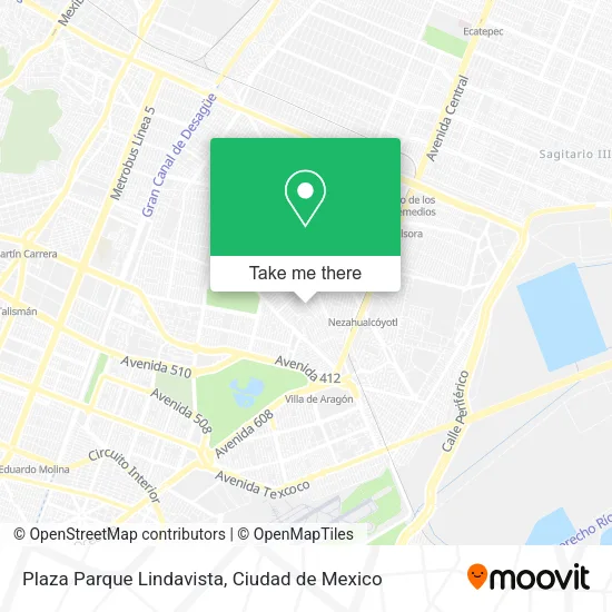 Plaza Parque Lindavista map