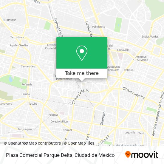 Mapa de Plaza Comercial Parque Delta