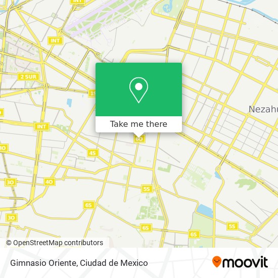 Gimnasio Oriente map