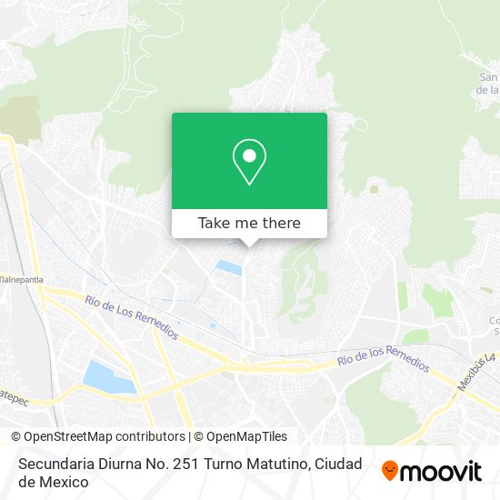 Mapa de Secundaria Diurna No. 251 Turno Matutino