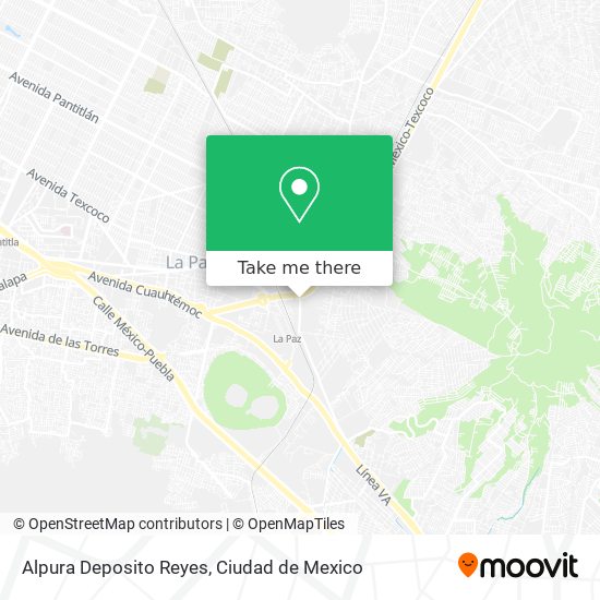 Mapa de Alpura Deposito Reyes