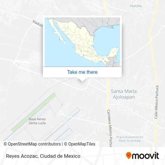 Reyes Acozac map