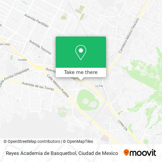 Reyes Academia de Basquetbol map