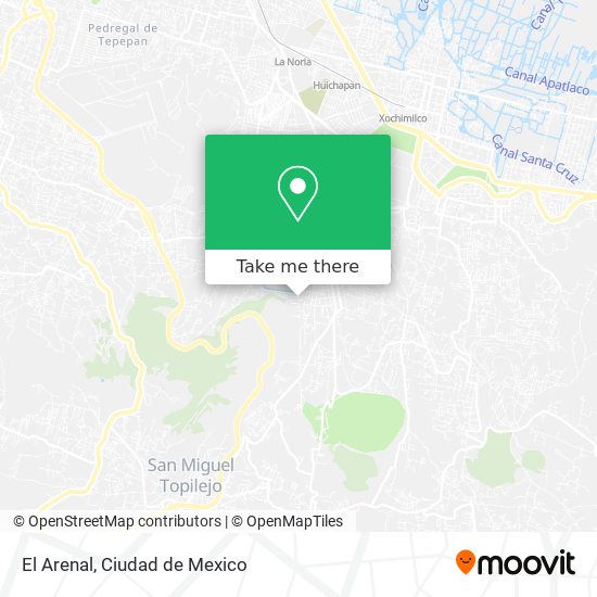El Arenal map