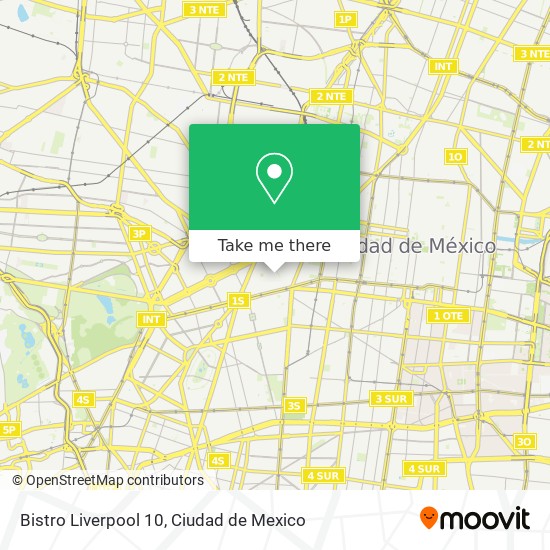 Mapa de Bistro Liverpool 10