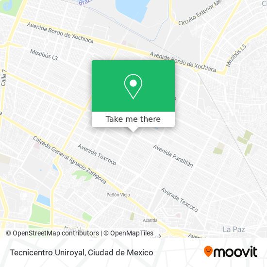 Tecnicentro Uniroyal map