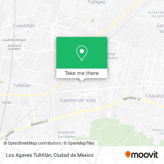 Mapa de Los Agaves Tultitlán