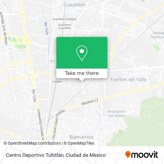 Mapa de Centro Deportivo Tultitlán