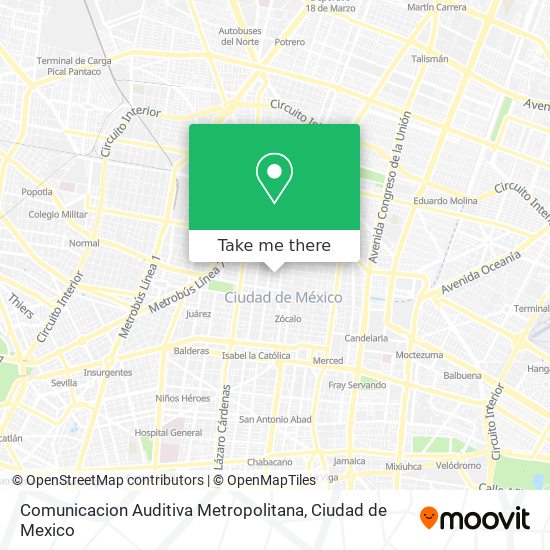 Comunicacion Auditiva Metropolitana map