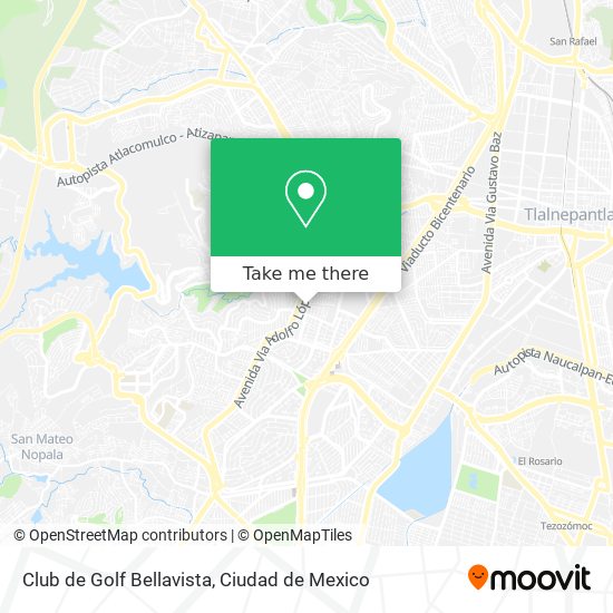 Club de Golf Bellavista map