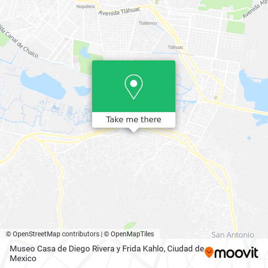 Museo Casa de Diego Rivera y Frida Kahlo map