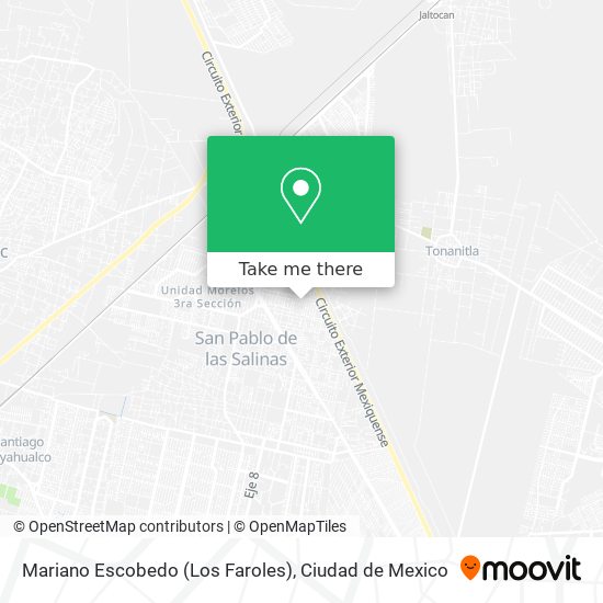 Mariano Escobedo (Los Faroles) map