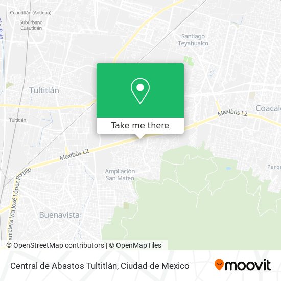 Mapa de Central de Abastos Tultitlán