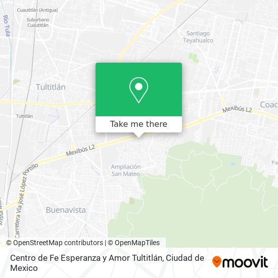 Centro de Fe Esperanza y Amor Tultitlán map
