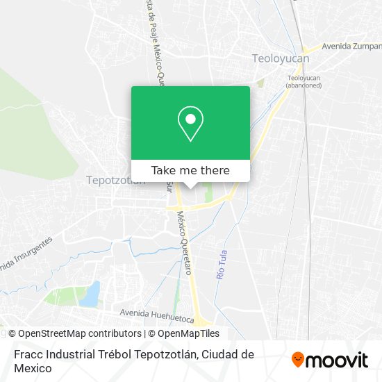 Mapa de Fracc Industrial Trébol Tepotzotlán