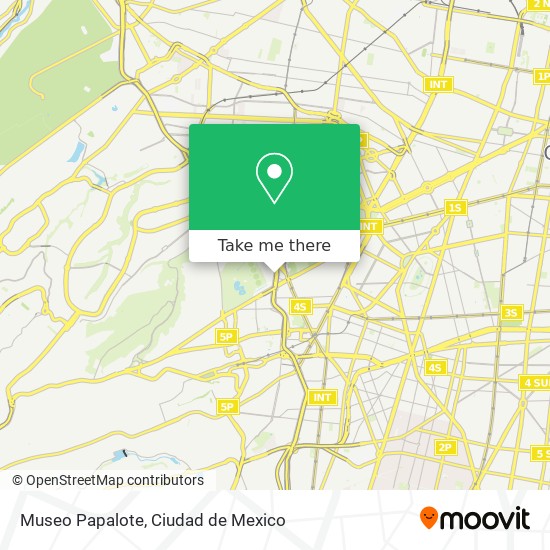 Mapa de Museo Papalote