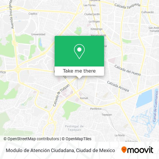 Modulo de Atención Ciudadana map