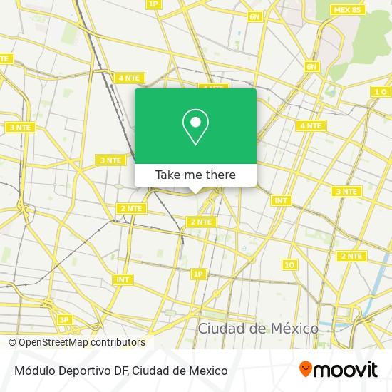 Módulo Deportivo DF map