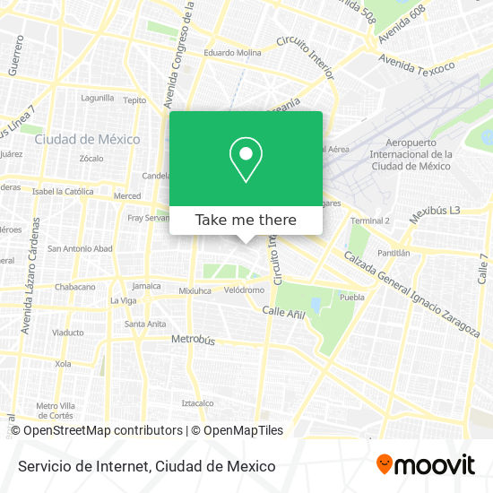 Mapa de Servicio de Internet